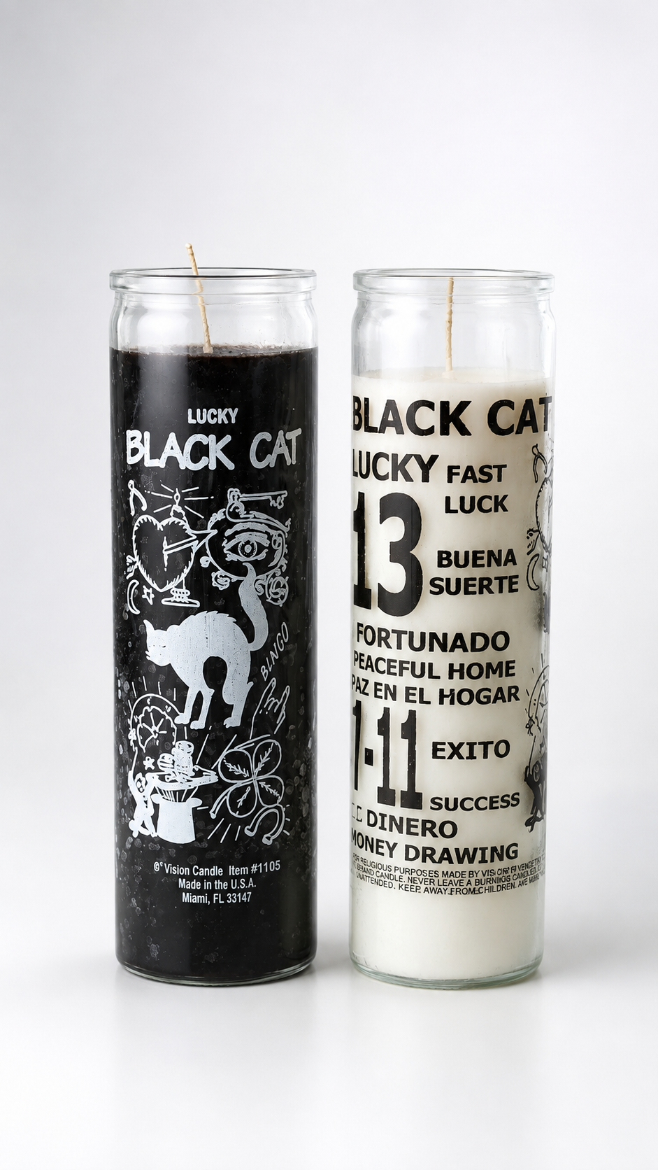 Black Cat Candle