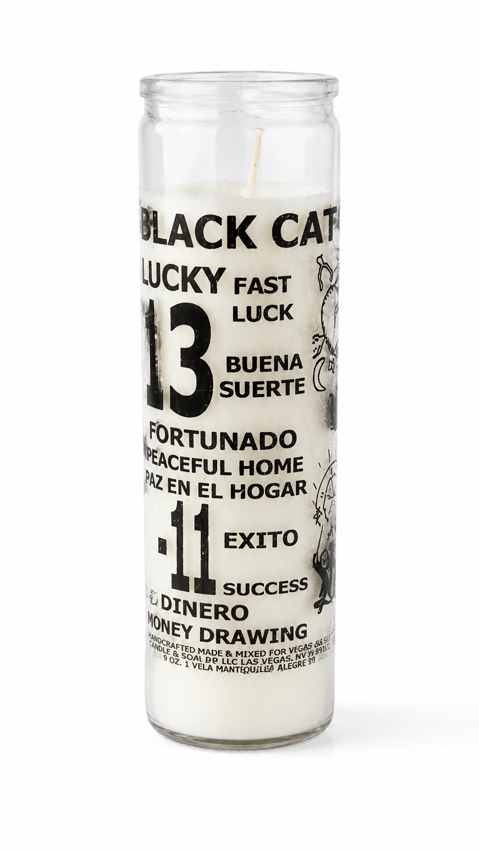 Black Cat Candle