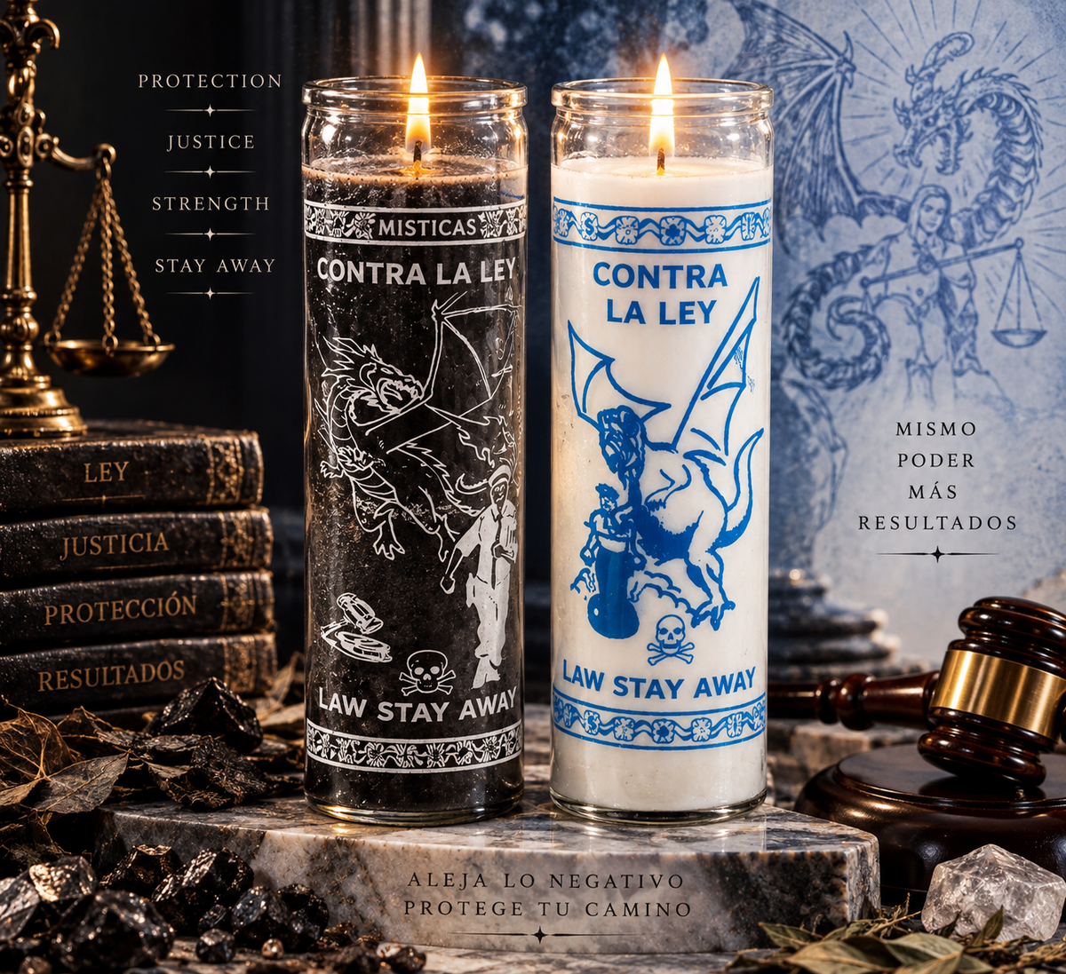 Law Stay Away Candle