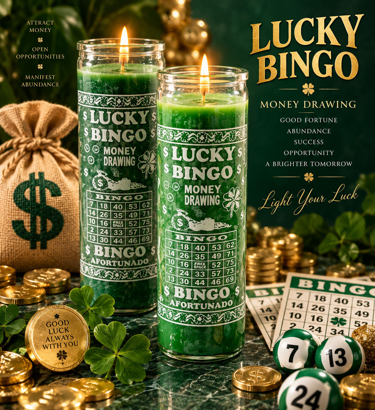 Lucky Bingo Candle