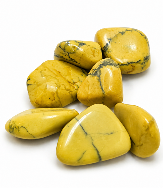 Yellow Howlite Stone